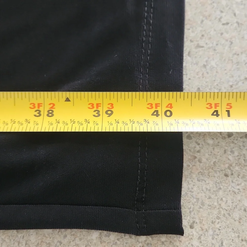 American Living Black Ruched Asymmetrical "Tuxedo" Dress Sz. 16 - Picture 10 of 10